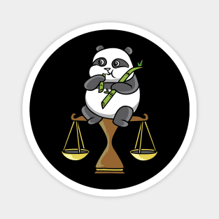 Panda on Libra Magnet